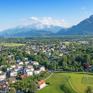 Widok z Twierdzy Hohensalzburg