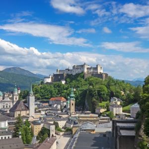 Widok na Twierdzę Hohensalzburg